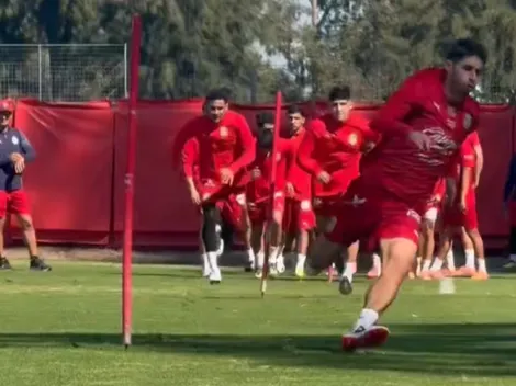 Tras haber sido borrado, reaparece entrenando con la máxima intensidad