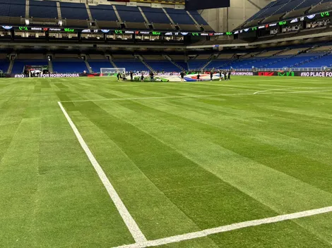 Césped del México vs Paraguay con riesgo de lesiones para los jugadores