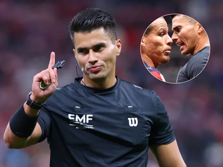 El cara a cara del Oso González con el árbitro Guillermo Pacheco