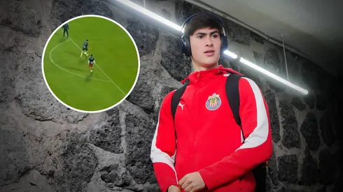 Así se lesionó Armando González previo a Chivas vs. Cruz Azul.