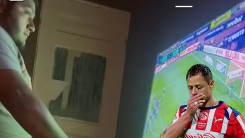 Aficiondo de Chivas rompió TV por culpa de Chicharito