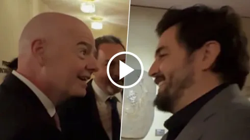 Gianni Infantino, presidente de FIFA, sorprendió a Amaury Vergara.