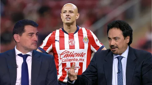 Javier Hernández, Iker Casillas y Hugo Sánchez