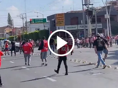Así fue el brutal enfrentamiento entre la barra de Chivas e Irapuato