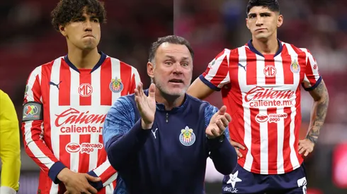 Erick Gutiérrez, Gabriel Milito y Alan Pulido
