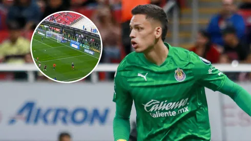 Óscar Whalley golpeó a aficionada de Chivas.
