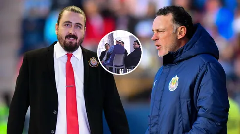 Amaury Vergara y Gabriel Milito se reunieron en Verde Valle. 
