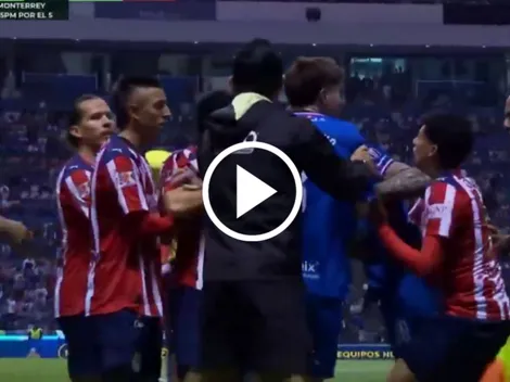 Rápida bronca en Cruz Azul vs. Chivas