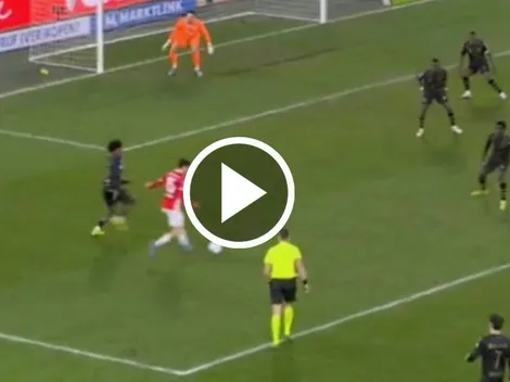 La asistencia de crack de Mateo Chávez para el golazo de AZ Alkmaar Sparta Rotterdam