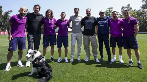 Fernando Hierro se encontró con Gabriel Milito.