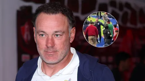 El eufórico festejo de Gabriel Milito ante Atlas.