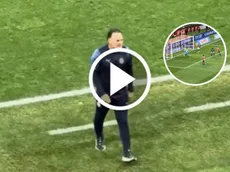 El enojo de Gabriel Milito por el claro gol que falló Bryan González ante León