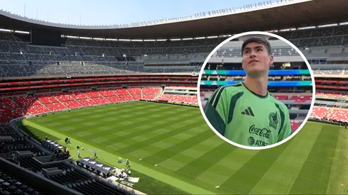 Armando González mostró su reacción al nuevo Estadio Azteca.