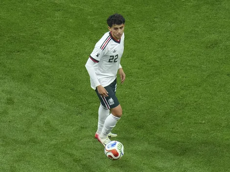 La triste expresión de Richard Ledezma tras no jugar un minuto vs Bélgica