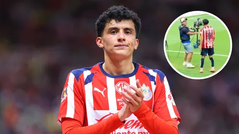 Richard Ledezma reclamó a un camarógrafo que se le atrravesó.