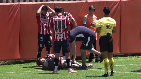 Kevin García resultó lesionado con Chivas Sub-19.