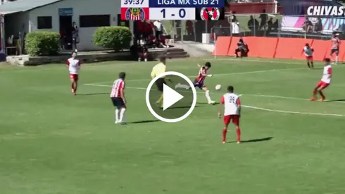 Gol y asistencia de Hugo Mata con Chivas Sub-21.