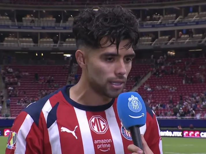 La frustración de Ricardo Marín tras el empate de Chivas ante Xolos