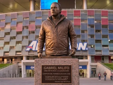 ¿Un monumento para Gabriel Milito?
