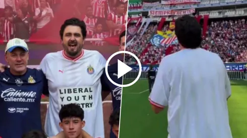 Así vivió Amaury Vergara el entrenamiento de Chivas con su afición.