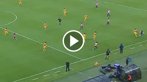 Gol anulado a Ricardo Marín por fuera de lugar