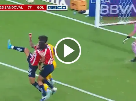 Santiago Sandoval marcó doblete y empató el global ante Tigres