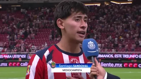 La palabra de Santi Sandoval tras ser el héroe de Chivas.
