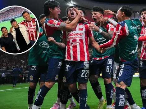 ¿Apoyó a Chivas o a Tigres? Alan Pulido presente en la remontada del Rebaño