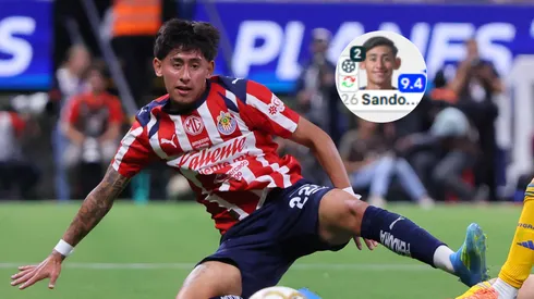 Los puntajes de Santiago Sandoval vs. Tigres UANL.