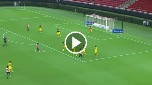 Así fue el golazo de Jesús Hernández.