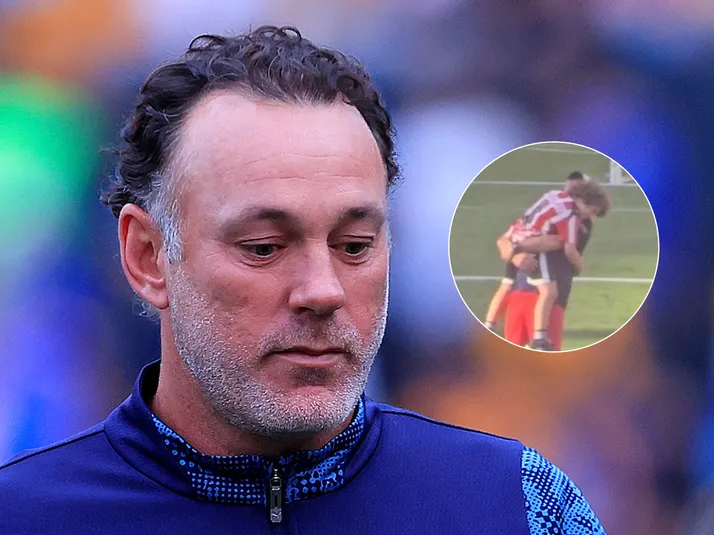 Emotivo momento de Gabriel Milito con su hijo