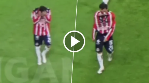 El llanto de Hugo Camberos al término del Chivas vs. Cruz Azul.