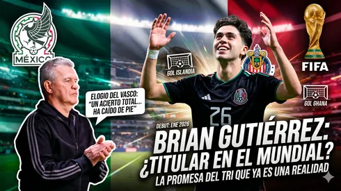 Brian Gutiérrez se perfila como titular con México en el Mundial.