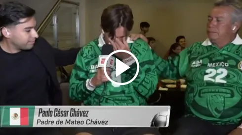 La emoción del Tilón Chávez por la convocatoria de Mateo.