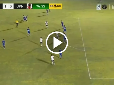 Hugo Camberos vuelve a demostrar su calidad con un golazo ante Japón