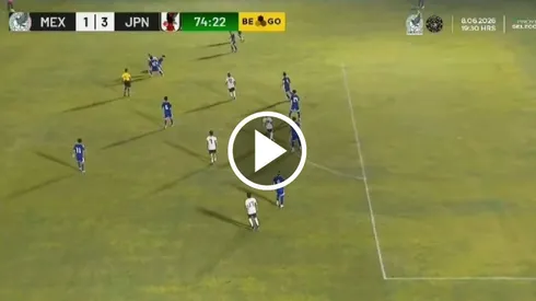 Hugo Camberos marcó un golazo ante Japón