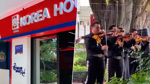El recibimiento de Chivas a Corea en Verde Valle.