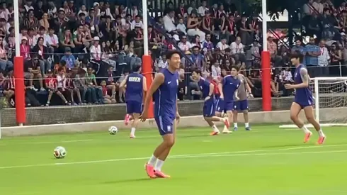 Son Heung-Min entrenó con su Selección en Verde Valle.