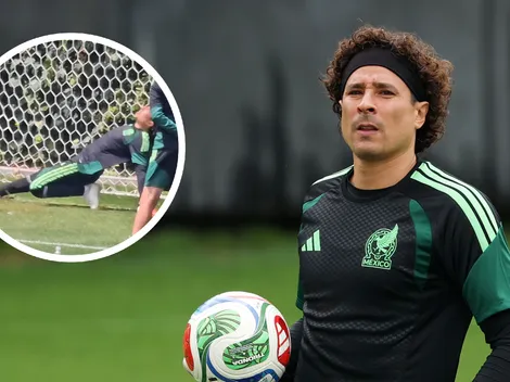 Guillermo Ochoa casi se lesiona en el entrenamiento de la Selección
