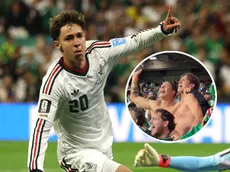 El eufórico festejo del Tilón por el gol de Mateo