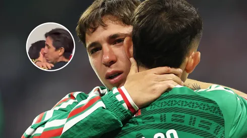 Mateo Chávez lloró con su padre.