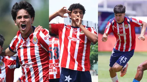 Los tres juveniles registrados en Chivas Sub-21.