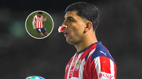 Bryan González terminó lesionado en Chivas vs. Seattle Sounders.