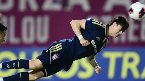 Hormiga González anotó gol para Olympiacos.