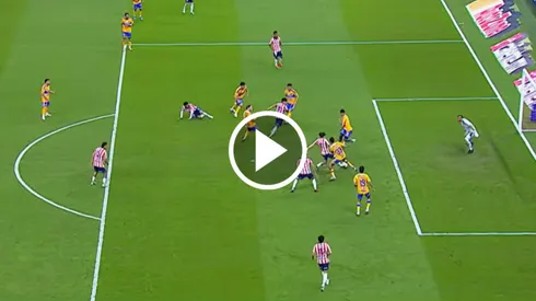 Jordan Carrillo y su primer gol como Chiva contra Tigres
