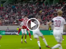 Armando González vuelve a anotar y le da el gol del triunfo al Olympiacos