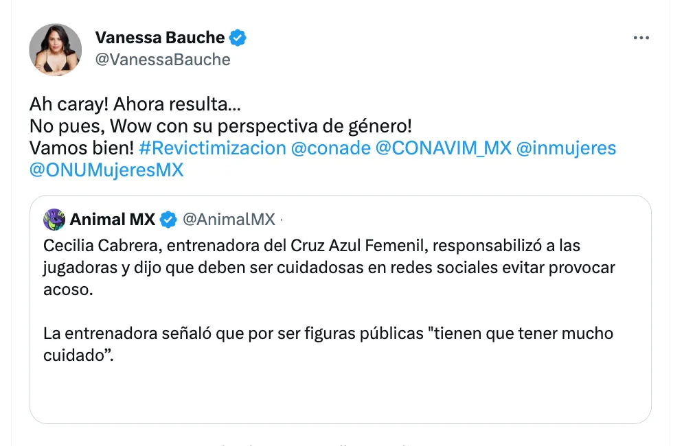 Vanessa Bauche | Twitter