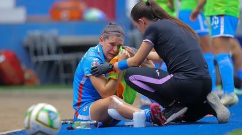 La jugadora cementera tuvo que ser retirada del campo