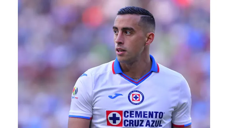 PACHUCA, MEXICO - ABRIL 1: Ramiro Funes Mori del Cruz Azul durante el juego de la jornada 14 del Torneo Clausura 2023 de la Liga BBVA MX en el Estadio Hidalgo el 1 Abril de 2023 en Pachuca, Mexico. (Foto: Jaime Lopez/JAM MEDIA)