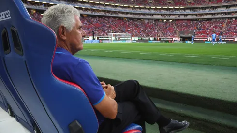 El entrenador brasileño durante el duelo ante Chivas de Guadalajara.